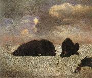 Bierstadt, Albert Grizzly Bears oil painting artist